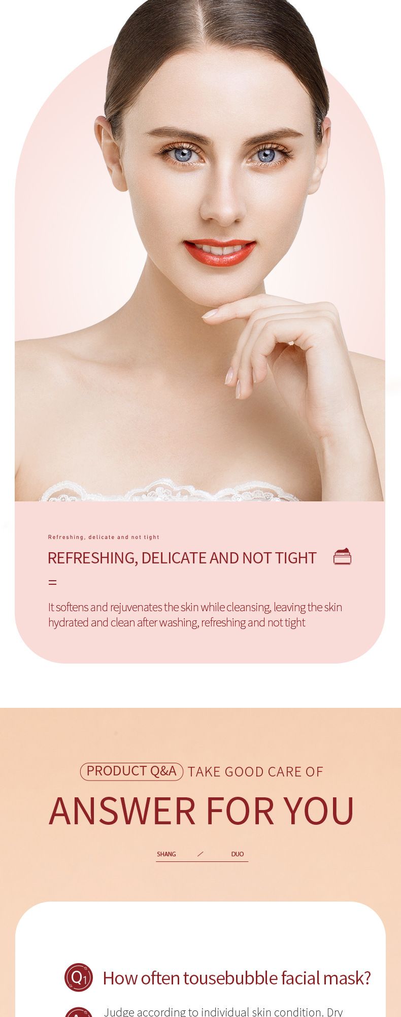 Bubble 100g Cucumber Peach Cleansing Hydrating Moisturizing Mud Mask_voghion.com