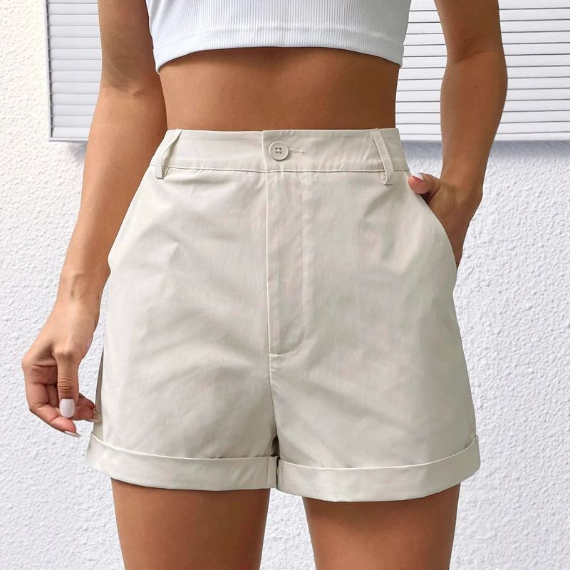 Pantaloncini casual larghi e larghi da donna, nuovi, estivi 2025, freschi, versatili, morbidi e confortevoli, in tessuto trasparente_voghion.com
