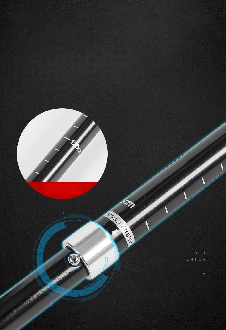 Aluminum Alloy Folding Ultralight Ultra-hort Telecopic Outdoor Trekking Pole Hiking Climbing Walking Stick 5_voghion.com