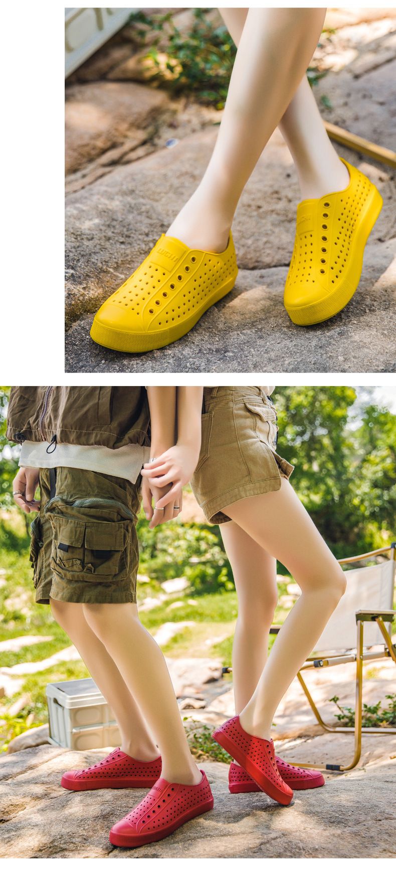 Bambootune Zoccoli da uomo, sandali chiusi, scarpe da spiaggia, estive, traspiranti, antiscivolo, stile coreano_voghion.com
