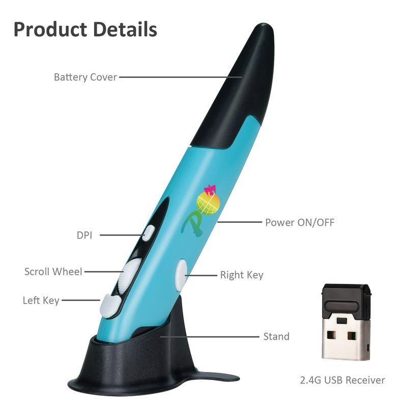 Promi 03 USB Dizüstü Masaüstü Kablosuz Mobil Bilgisayar Faresi_voghion.com