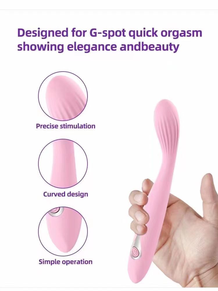 Vibromasseur de massage rechargeable Shirley pour femme, double point G, produits pour adultes_voghion.com