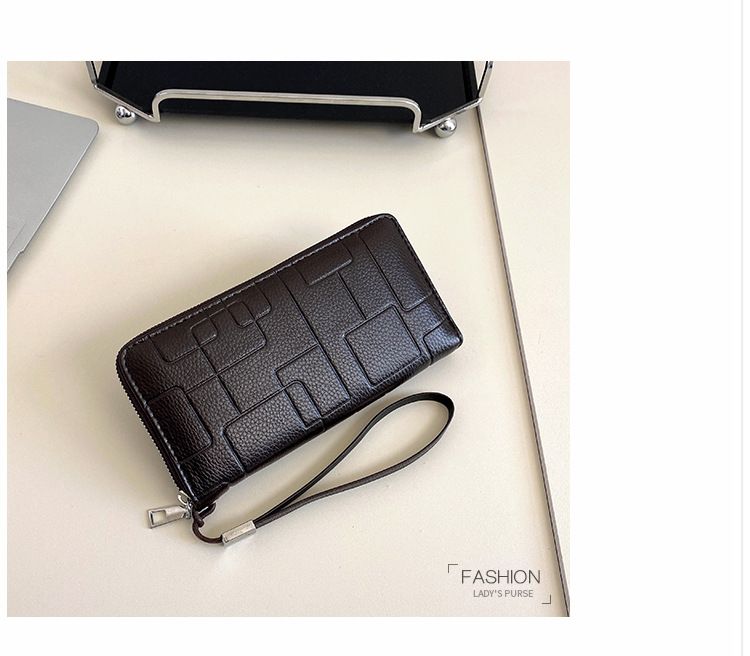 Pánský telefon s jedním zipem, velkokapacitní Zero Wallet, dlouhá kapesní taška a brašna_voghion.com