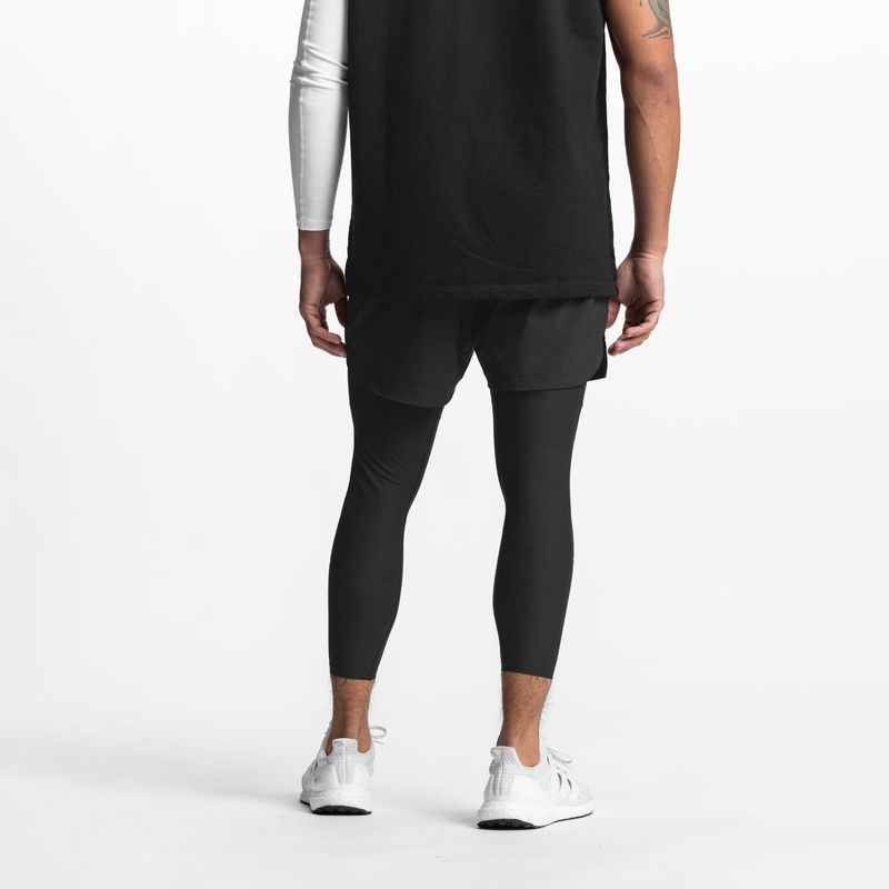 Pantaloncini da allenamento eleganti da uomo - Pantaloncini da allenamento American Fit ad asciugatura rapida con design a doppio strato (tasche laterali in rete traspirante elasticizzata in 4 direzioni)_voghion.com