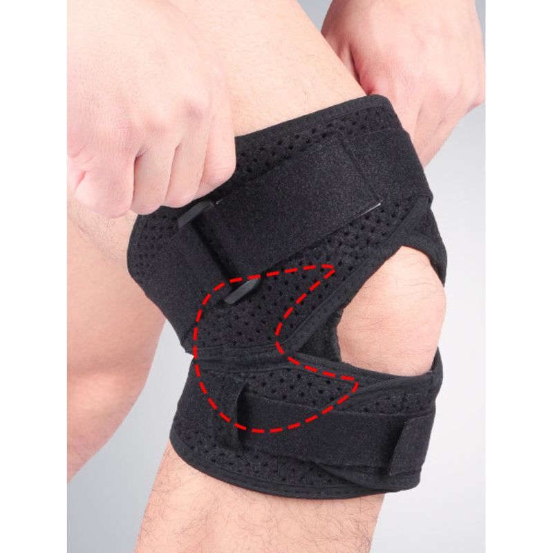 Sportlikud põlvekaitsmed, soojad, põrkevastased, survestatud põlvekedra rihmaga, meeste ja naiste välistingimustes kasutamiseks korvpallis, jalgpallis,_voghion.com