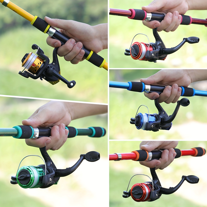 Sougayilang 70,87 tommer/5,9 fot komplett sett med Telescc fiskestang og snelle Baits Hoo reisestangsett_voghion.com