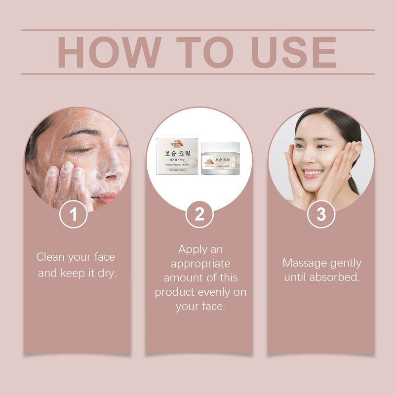 HANCHOBIT Moisturizing Face Cream Hydrating Moisturizing Daily Facial Care Skin Elastic Delicate Care Cream_voghion.com