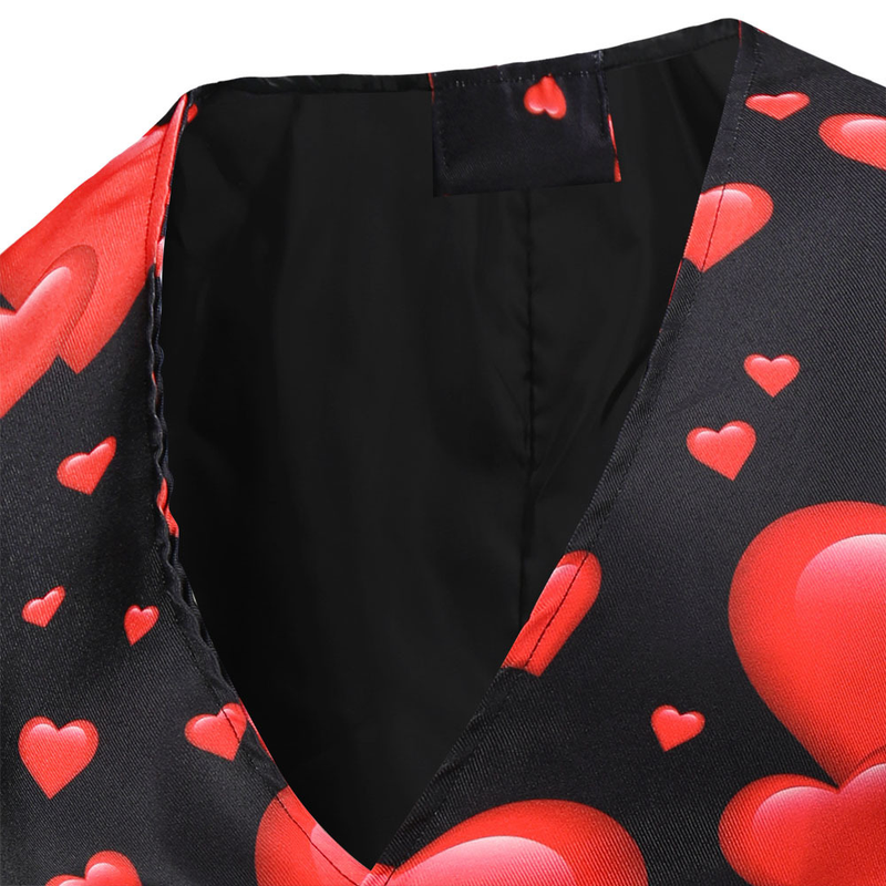 Herrenbekleidung, Valentinstag, lässig, 3D-gedruckt, Anzug, Weste, Anzug, 3-teiliges Set_voghion.com