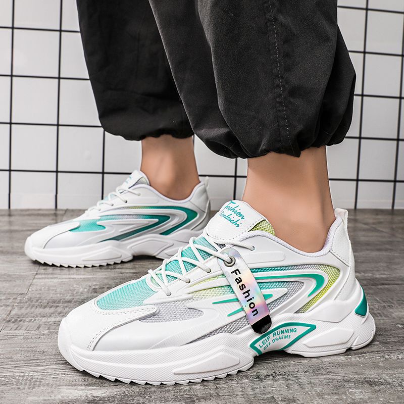 Daddy 2025 Frühling und Sommer Neue atmungsaktive Laufschuhe Koreanische Version des Trends Student Herren Freizeitschuhe_voghion.com