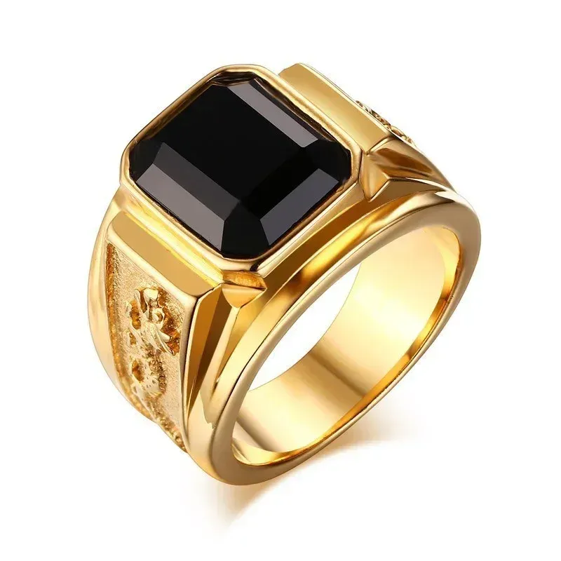 Vendite calde Nuovo 2024 Anelli in metallo lucido per uomo Larghezza geometrica Sigillo quadrato Dito stile punk Anello di moda Accessori per gioielli_voghion.com