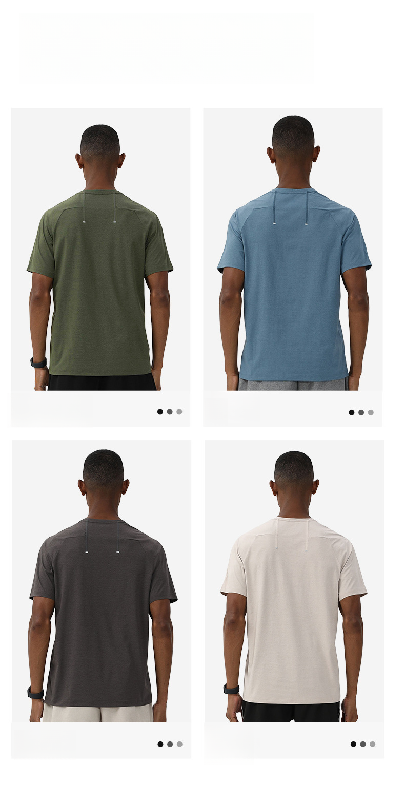 Spring And Summer European And American Quick-drying Men's Short-sleeved Breathable Sunscreen Sports Leisure Fitness Hiking Leisure Exercise T-shirt_voghion.com