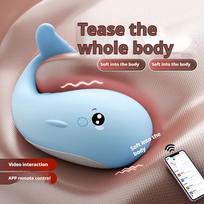 Mystique Pipi Whale Wearing Jumping Egg Mini Program Female Toys Adult Products Vibration Masturbation Fun 145/box_voghion.com