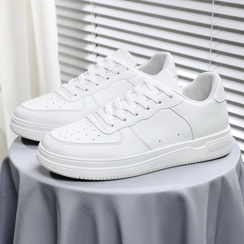 Frühling Neue atmungsaktive kleine weiße Herrenmode vielseitige dicke Sohle Sport Casual Board trendige Schuhe_voghion.com