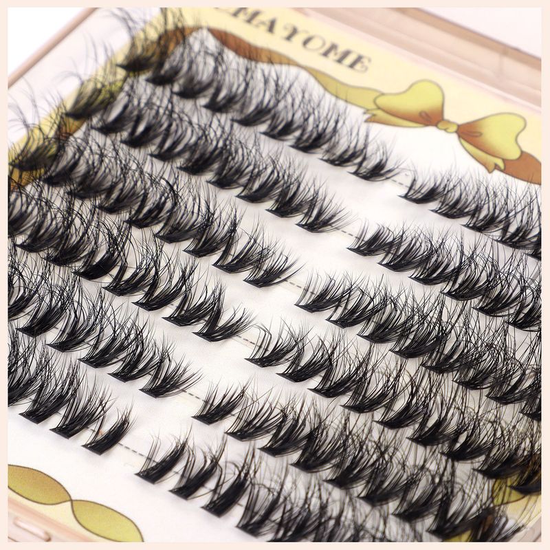 CMAYOME 108 Pcs Fluffy D-Curl Cluster Lashes Kit - 10-18mm DIY Extension Individual False Eyelashes Set With Lash Glue, Tweezers & Brush_voghion.com