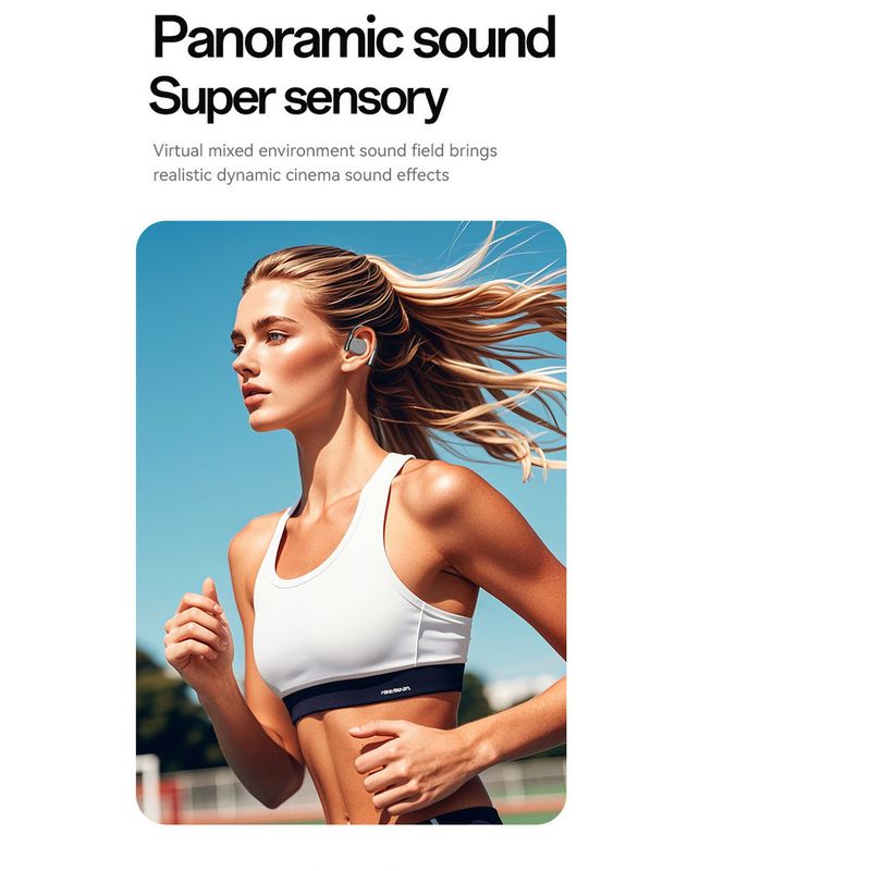 New Wireless Bluetooth M111 AI Smart Translation Earphones OWS Non-In-Ear Over-Ear Long Battery Life_voghion.com