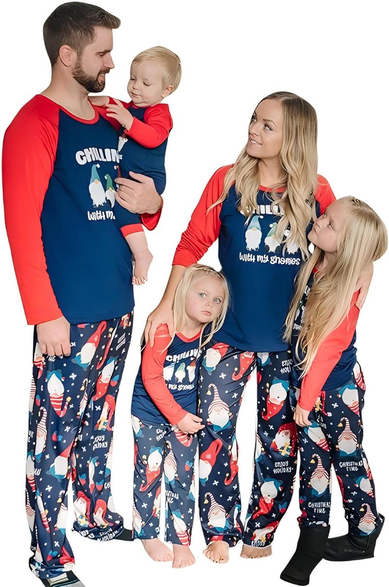Novo pijama combinando para a família no Natal de 2025, conjunto de pijama com estampa xadrez aconchegante para mulheres, homens e crianças, fotos de família para o feriado_voghion.com
