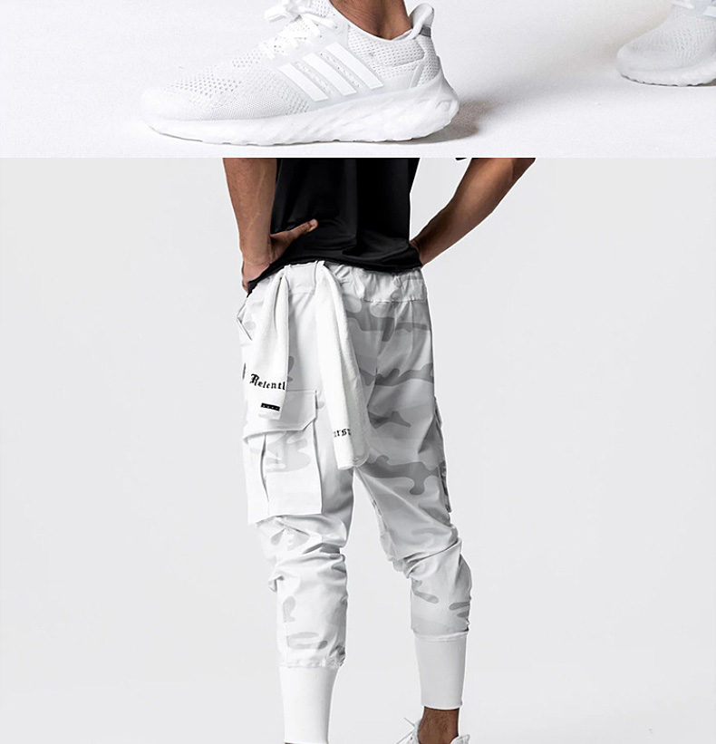 Pantaloni sportivi da palestra ad asciugatura rapida da uomo Pantaloni da corsa Tasche Pantaloni cargo da allenamento Pantaloni da jogging da allenamento Fiess Casual_voghion.com