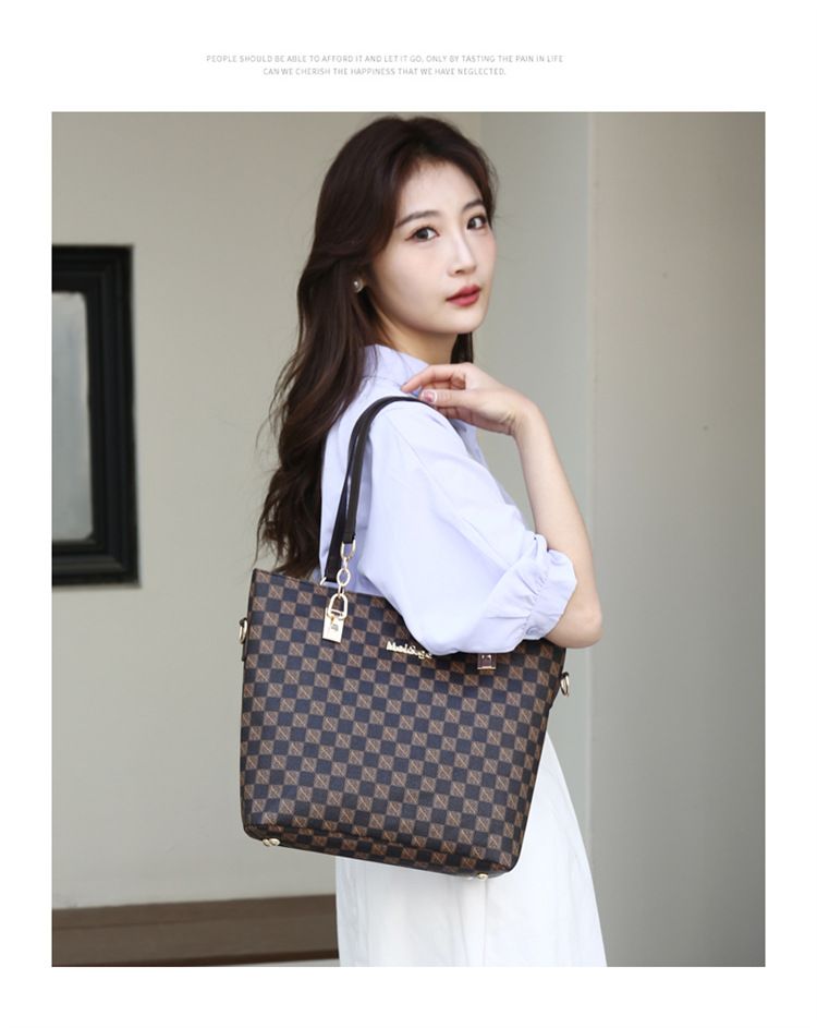 2024 Nowa koreańska moda drukowana Cross body Bun Mother Sześcioczęściowy zestaw damski torebka na jedno ramię duża torba_voghion.com