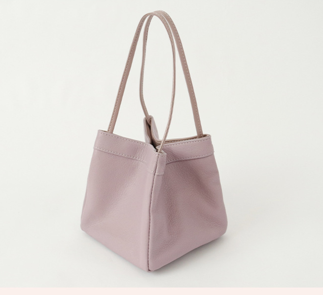 New Korean version of the leather small square hundred sheepskin bucket bag, niche fashion underarm portable women's bag_voghion.com