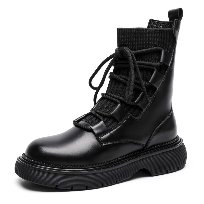Martin 2024 Kurze Ins Dicke Sohle Einzelne Stiefel Schuhe Für Frauen Mit Echtem Fleece Futter Neue Herbst Winter Stil_voghion.com
