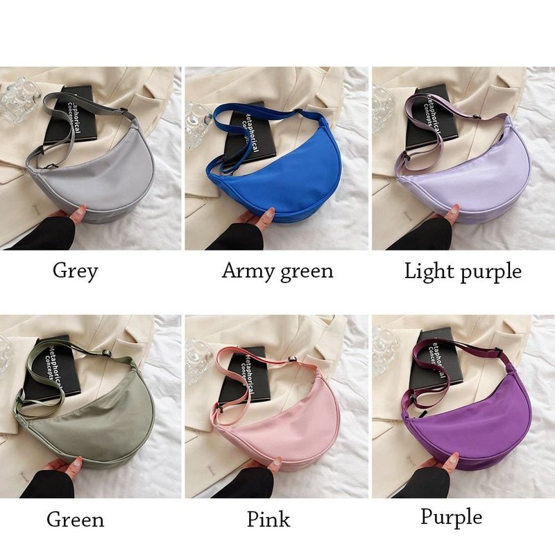 Nylon Crossbody für Frauen Mode tragbare Casual Hobos Sport Brusttasche Unterarm Bas Studenten Dump Form Schulter_voghion.com