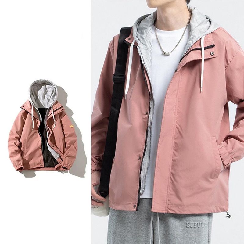 Giacca sportiva unisex da esterno firmata, finta giacca in due pezzi M-4XL B010_voghion.com