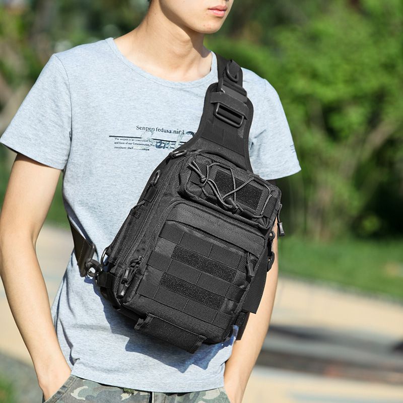Bolso bandolera táctico Luya para hombre, mochila grande multifuncional para deportes al aire libre_voghion.com