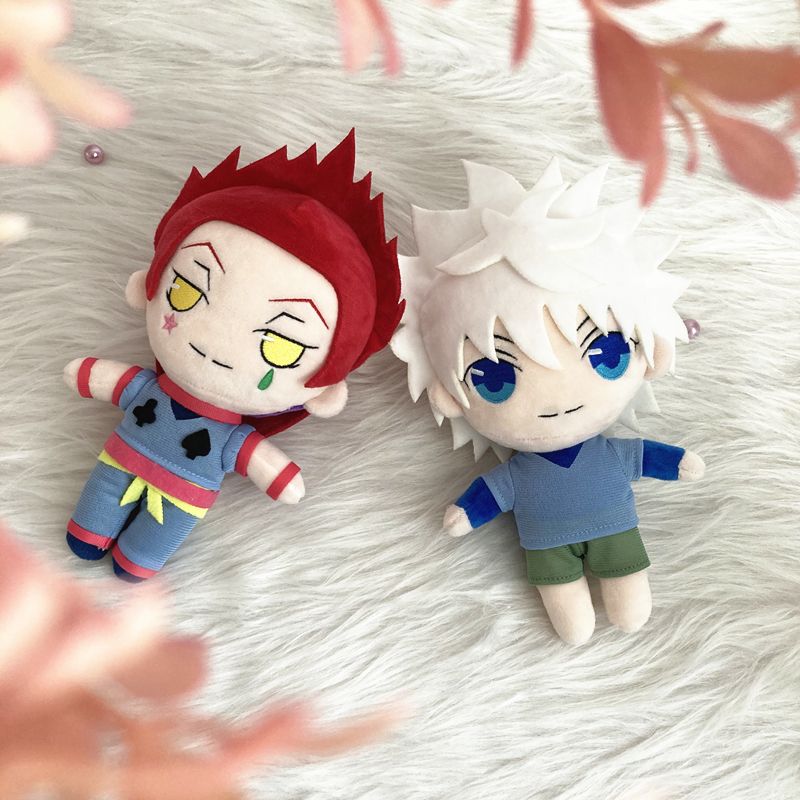 Muñeco de peluche de Anime Hunter X Hunter, Hisoka, Killua, Zoldyck, Gon, almohada de peluche suave y adorable, regalo para niños de 20 cm_voghion.com