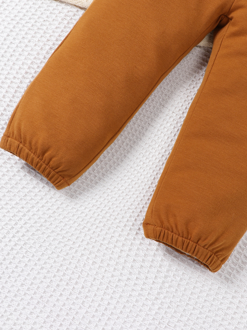 Mother&Kids Combina 3 pares de pantalones para niños Pantalones de chándal para niños Pantalones de chándal a juego de colores para niños medianos y grandes Pantalones con cierre para niños_voghion.com