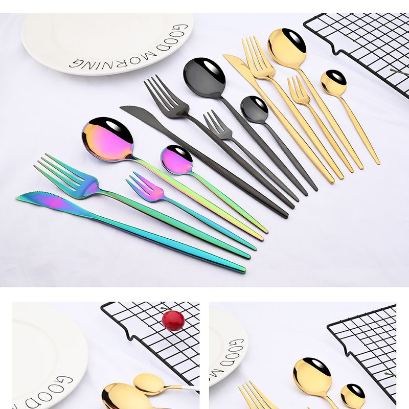 Luxus-Besteckset, 30 Stück – Partyzubehör in Weißgold_voghion.com