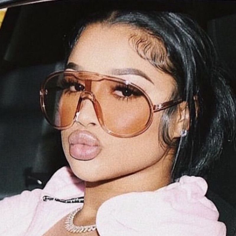 Toad sunglasses large frame one-piece sunglasses outdoor windproof sunglasses streetwear_voghion.com