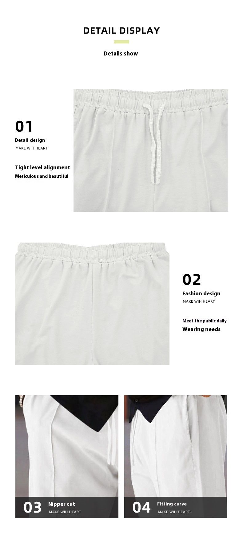 Same Style Straight Leg Pants For Both Male Female, Spring And Autumn Styles, Trendy Brands, Niche Design, Minimalist_voghion.com