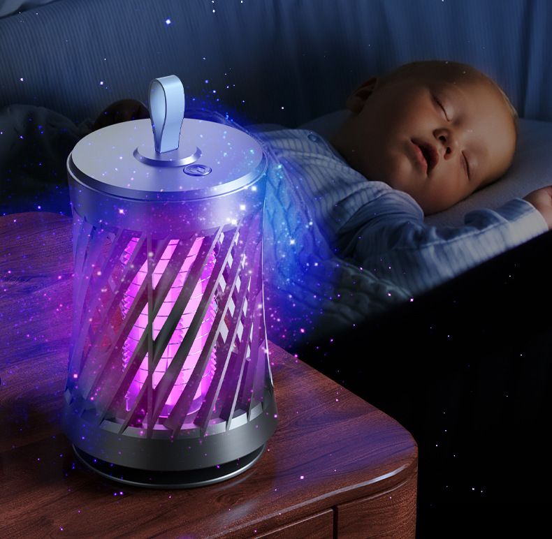 Cross-Border Hot-Selling Electric Shock Insect Inhalation Lamp For Home And Outdoor Portable USB Rechargeable Handheld_voghion.com