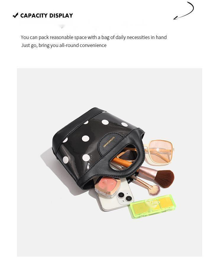 CHARHP&KEJNT2024 new high-end fashion polka dot crossbody bag handbag versatile vegetable basket_voghion.com