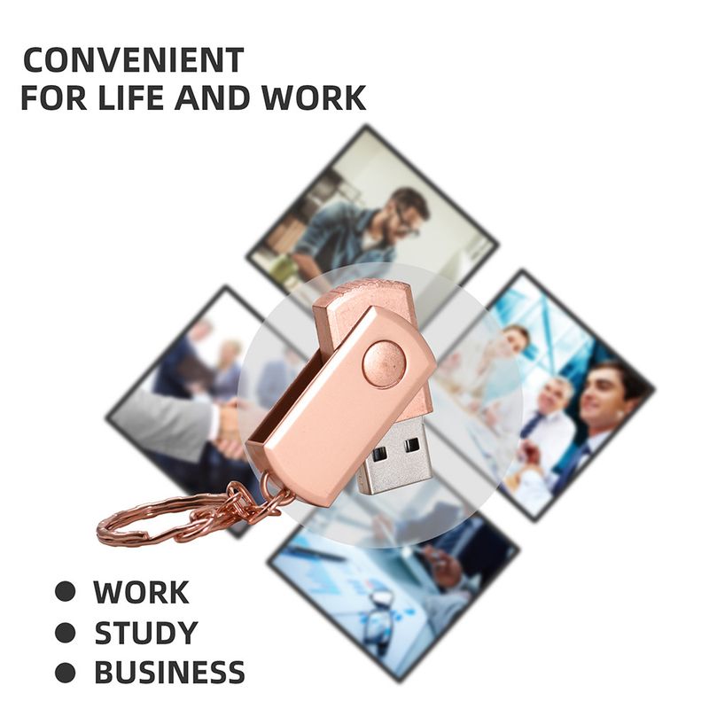 Storage Devices rotatable USB flash drive high speed real capacity USB flash drive free USB flash drive business gift_voghion.com