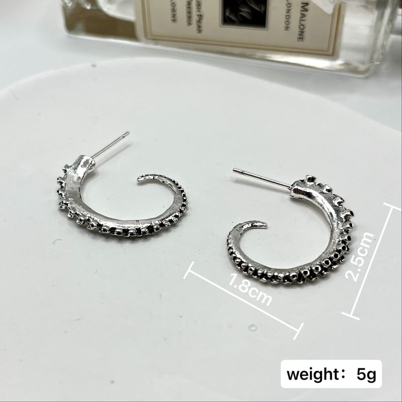 Suxin Cross-Border European And American Creative Retro Octopus Tentacle Shape Gothic Punk Style Women's Earrings_voghion.com