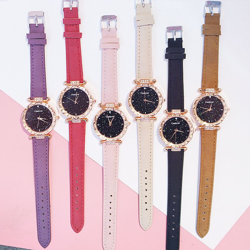 Starry Sky Watch Women's Fashion Trend Simple Women's Watch Student Two-piece Gift Watch Daily Commuter Casual Birthday Valentine's Day Gift_voghion.com