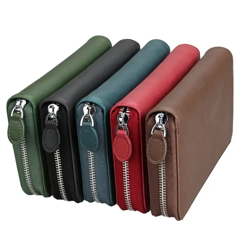 HBP 19 Yüksek Kaliteli Moda Erkek Kadın Gerçek Deri Kredi Kartı Tutucu RFID Kart Kılıfı Bozuk Para Cüzdanı_voghion.com