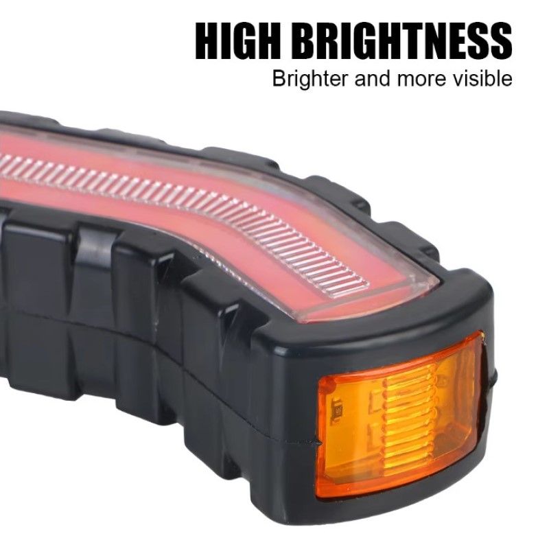 LED Side Marker Lights Turn Signal Lamp 2 Pcs For Truck Trailer Lorry Flowing Water Effect 12V 24V Universal Waterproof_voghion.com