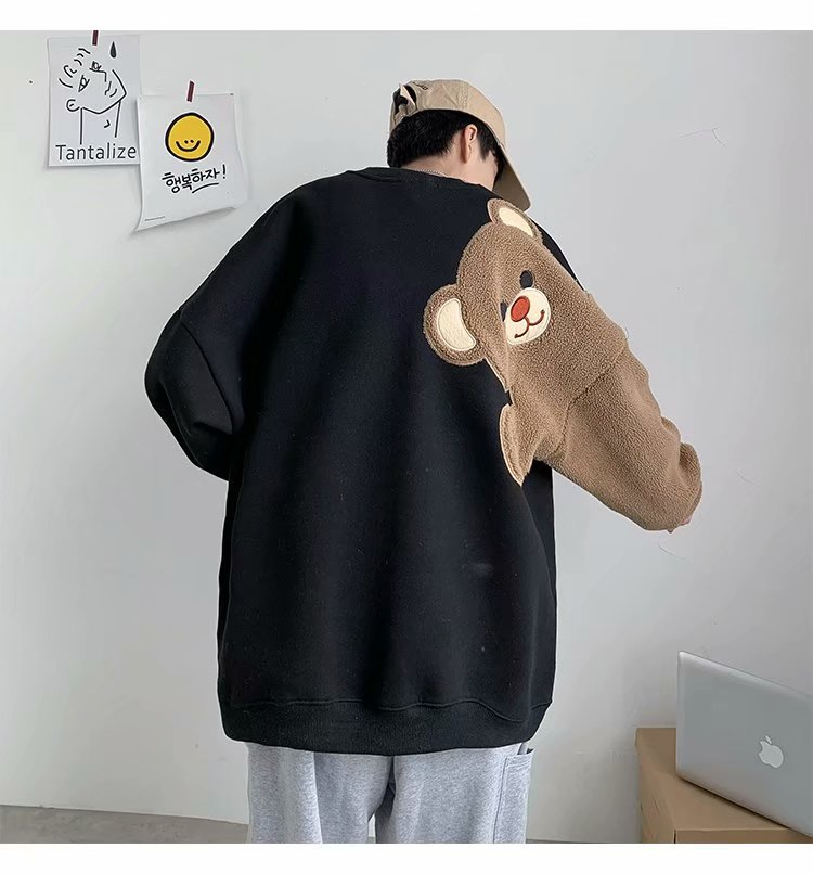 Abbigliamento da uomo Felpa con cappuccio in pile di agnello per uomo e donna, marchio Instagram, più giacca da coppia in pile spesso e allentato_voghion.com