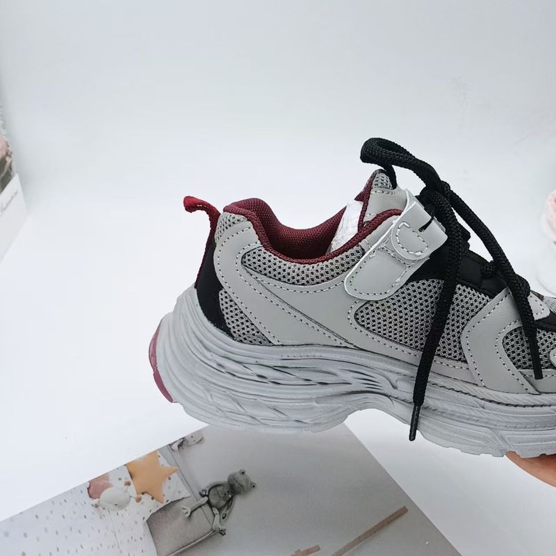 2025 Early Autumn New For Ages 6-12, Double Mesh Super Large Sports Running S, Lace-Up Lightweight Sole Children's_voghion.com