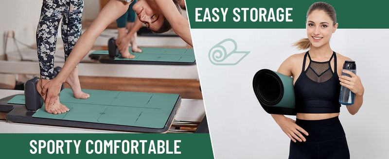 Yogamatten Pilates Core Bed Antislipmat PU Natuurrubber Grote Apparatuur Yogahal Training Core Bed Beschermingsmat_voghion.com