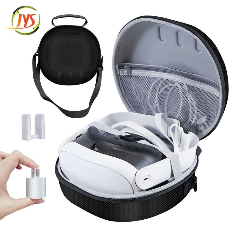 Tragbare VR-Aufbewahrungstasche mit Reißverschluss. VR-Helmgriff. Tragbare Umhängetasche mit Reißverschluss._voghion.com