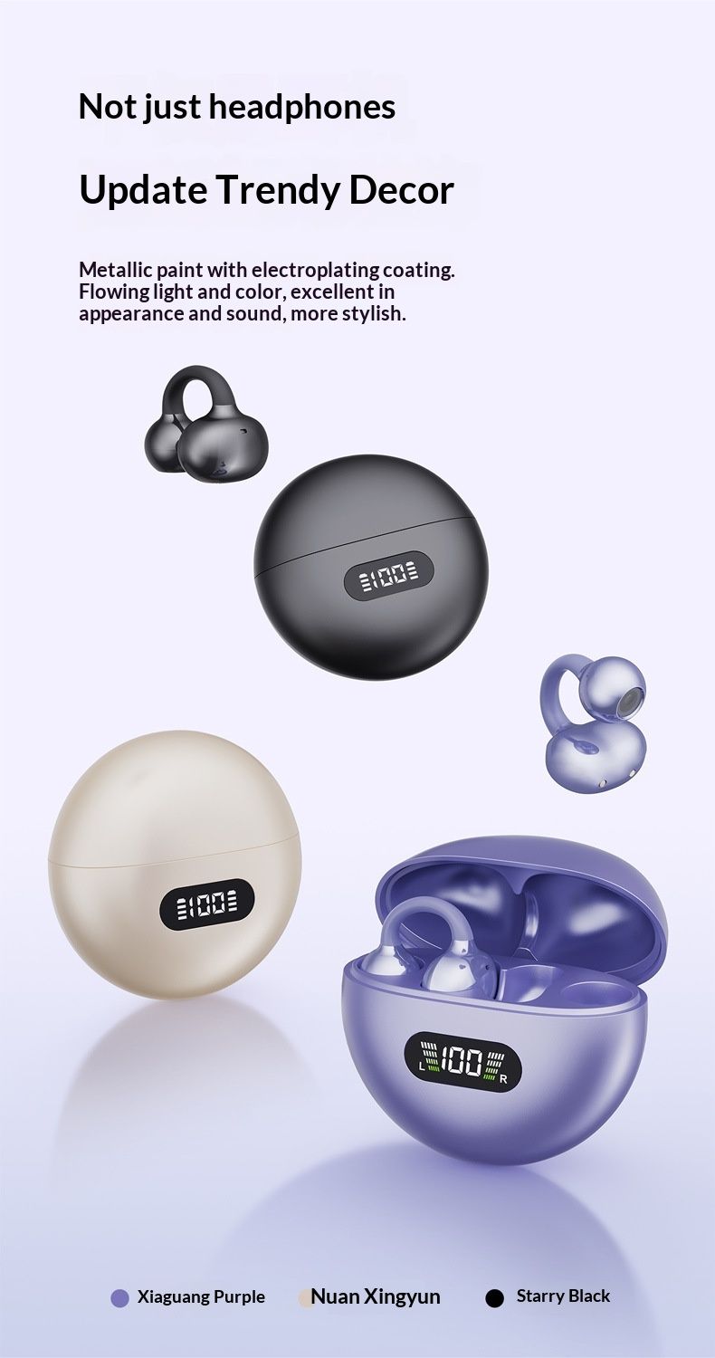 Nouveaux écouteurs Bluetooth Q71 non intra-auriculaires Réduction efficace du bruit Faible latence Qualité sonore sans perte Conduction osseuse_voghion.com