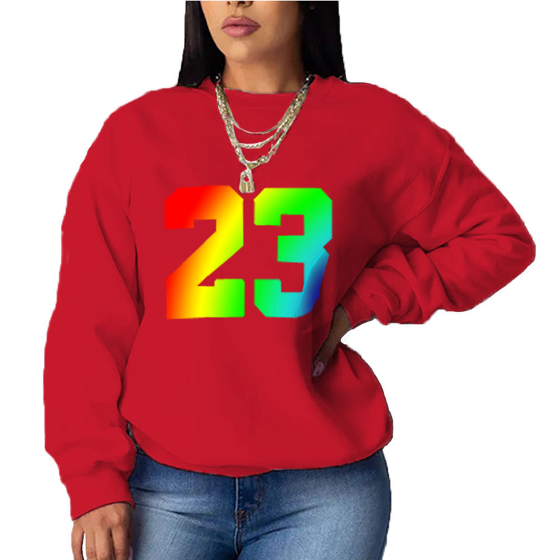 Ženski ohlapen pulover s kapuco z dolgimi rokavi in potiskom_voghion.com