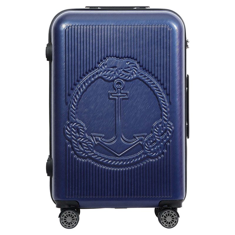 Biggdesign Ocean Hardshell Spinner Luggage Set, Navy Blue, 3 Piece_voghion.com
