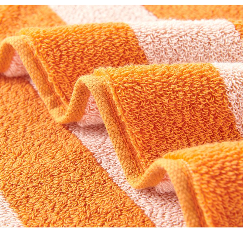 Striped Cotton Beach Towel - 70x140cm Large Bath Towel For Adults, Unisex Quick-Dry Towel (Multi-Color)_voghion.com