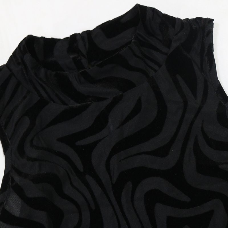 Damenbekleidung Zweiteiliger Anzug Mode Rundhalsausschnitt Sexy Ärmelloses kurzes Oberteil mit schmaler Bleistifthose_voghion.com