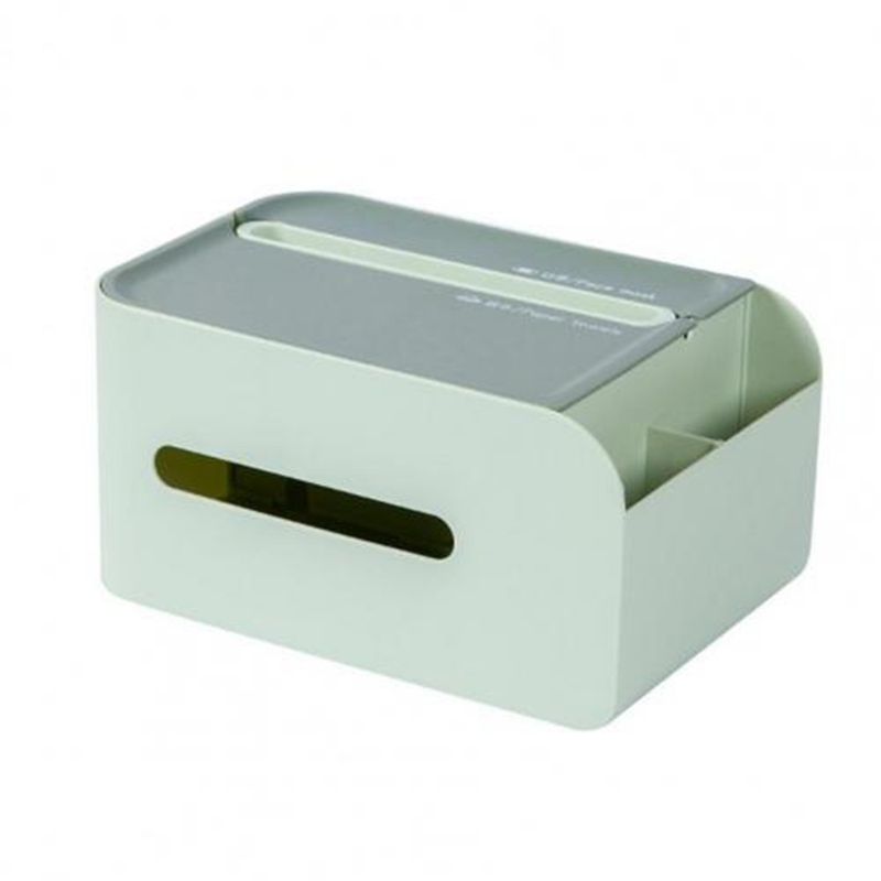 Scatola di fazzoletti di carta multi-griglia pratica e buona, scatola di fazzoletti di plastica multifunzione per ufficio_voghion.com