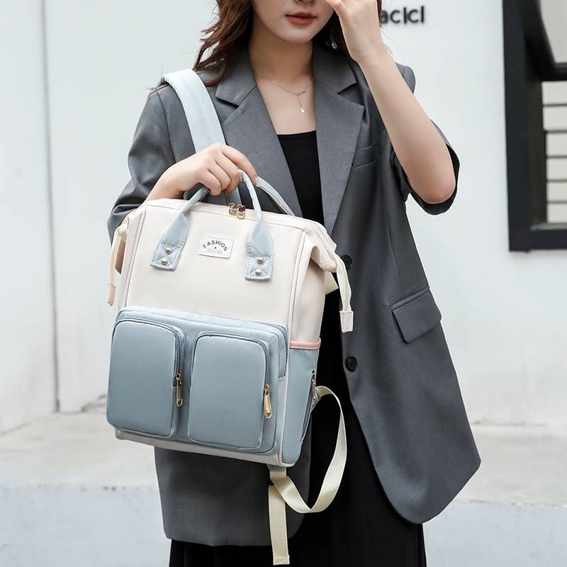 Wasserdichter verschleißfester Rucksack aus Oxford-Stoff für Damen, Mamatasche, Mutter- und Babytasche, große Kapazität,_voghion.com